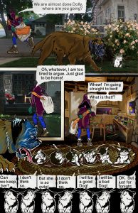 Izzie, delivers newspapers for income all though she is a painter.